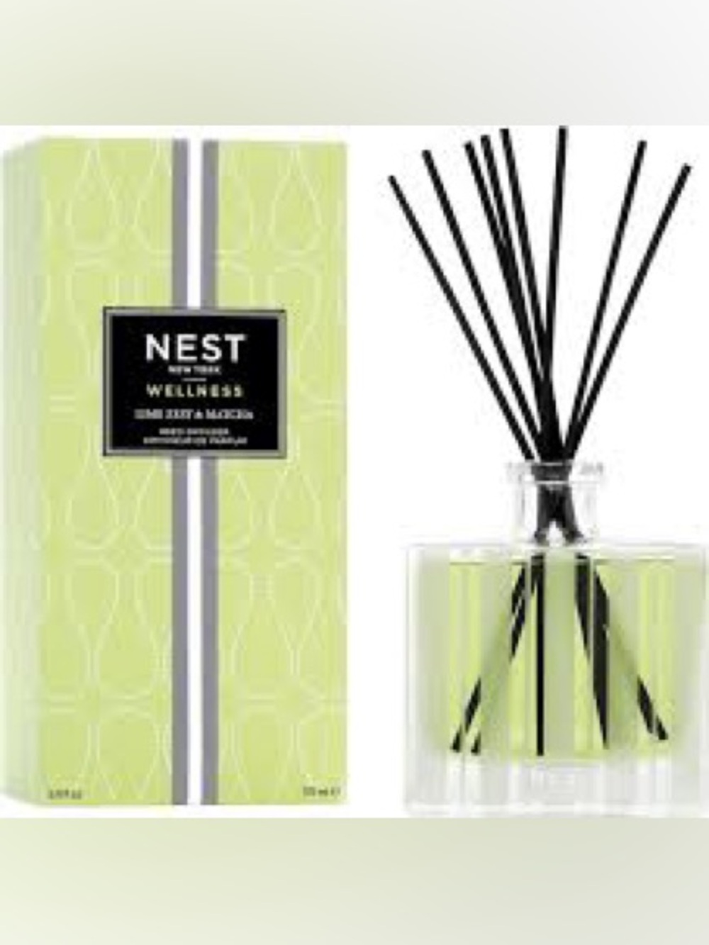 NIB NEST Fragrances Lime Zest & Matcha Reed Diffuser oil